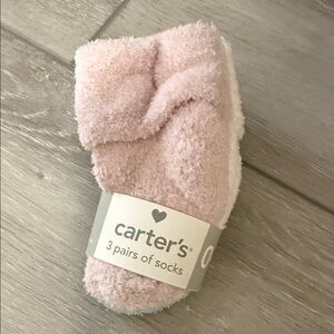Carter's Soft Pink Baby Socks